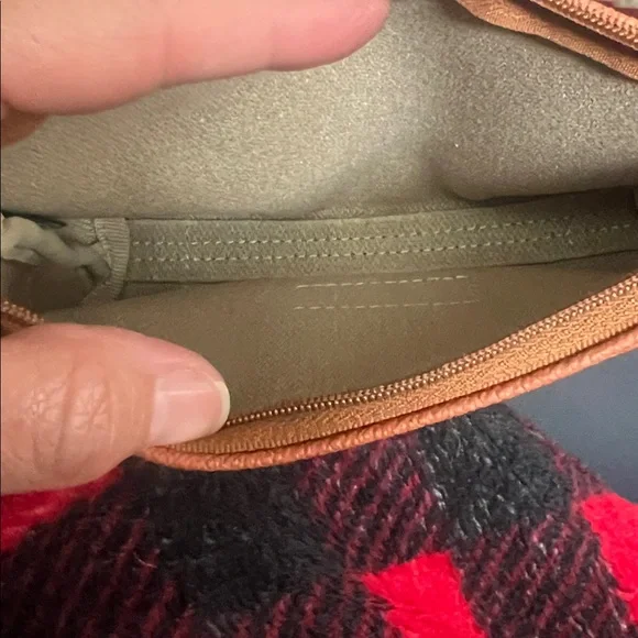 Dooney & Bourke Orange and White Longhorn Zip Pouch - Picture 3 of 4